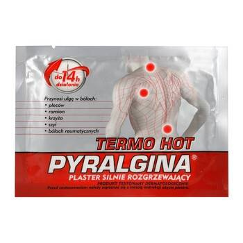 Pyralgina Termo Hot Plaster Rozgrzewaj Cy Leki I Suplementy B L B L Mi Ni I Staw W
