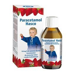 HASCO Paracetamol, syrop o smaku truskawkowym, 150 g