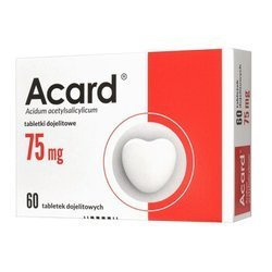 Acard 75 mg, 60 tabletek