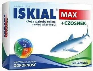 Iskial Max + Czosnek, 120 kapsułek
