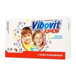 Vibovit Junior, 14 saszetek o smaku truskawkowym