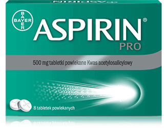 Aspirin Pro 500 mg, 8 tabletek