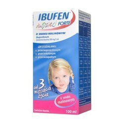 Ibufen FORTE dla dzieci malinowy, 100 ml