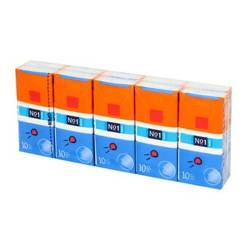 Chusteczki higieniczne, 10 opakowań x 10 sztuk