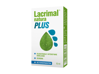 Lacrimal Natura Plus krople do oczu, 10 ml DATA WAŻNOŚCI: 31.12.2025 !!!