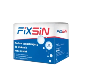 Fixsin, zestaw uzupełniający do płukania nosa i zatok, 30 saszetek DATA WAŻNOŚCI: 11.2027