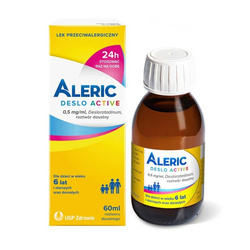 Aleric Deslo Active 0,5 mg/ml, syrop 60ml DATA WAŻNOŚCI: DO KOŃCA LUTEGO 2025!!!