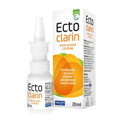 Ectoclarin, spray do nosa z ektoiną, 20 ml DATA WAŻNOŚCI: 30.06.2026