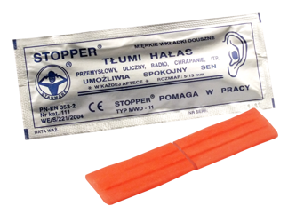 Stopper tłumi hałas, MWD-11, 1 para
