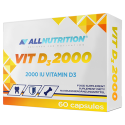 Allnutrition Witamina D3 2000, 60 kapsułek DATA WAŻNOŚCI: 28.02.2027
