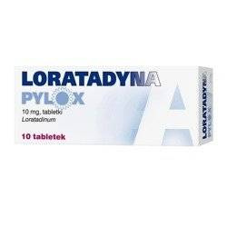 Loratadyna Pylox 10 mg, 10 tabletek