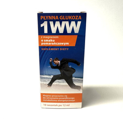 Płynna glukoza w żelu 1WW, 10 saszetek a 12 ml