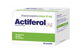 Actiferol Fe 15 mg, 30 saszetek DATA WAŻNOŚCI: 30.11.2025!!!