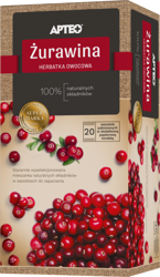 Herbata Żurawina Apteo, 20 saszetek