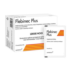 Flebinec Plus, proszek, 4 g x 14 saszetek DATA WAŻNOŚCI: 31.07.2026