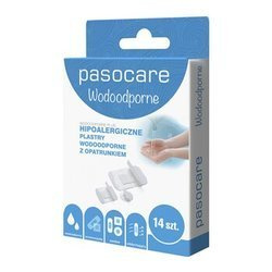 PASOCARE WODOODPORNE plastry z opatrunkiem, 14 sztuk