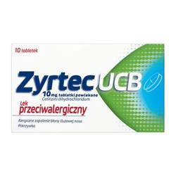 Zyrtec UCB 10mg, 10 tabletek