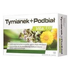 Tymianek i Podbiał, 18 pastylek do ssania