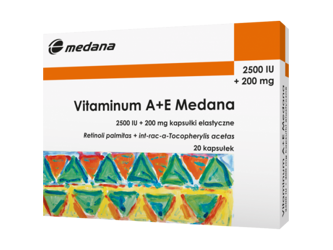 Vitaminum A+E Medana, 20 kapsułek