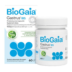 Biogaia Gastrus IBS, kapsułki, 60 szt. DATA WAZNOŚCI: 23.04.2027