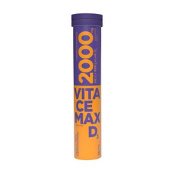Aflofarm Vitacemax D3, tabletki musujące, 20 szt. DATA WAŻNOŚCI: 30.06.2026