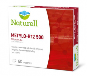 NATURELL Metylo B-12 500, 60 tabletek