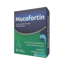 Mucofortin 600 mg, 10 tabletek musujących