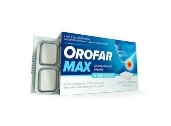 Orofar MAX 2mg+1mg-30 pastyl.
