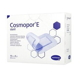 Opatrunki jałowe COSMOPOR E 10x8 cm, 25 sztuk
