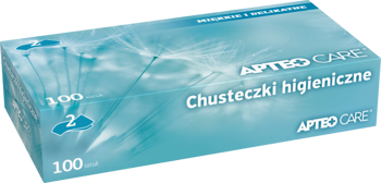 Chusteczki higieniczne APTEO CARE, 100 sztuk