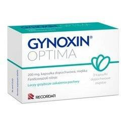 Gynoxin Optima 200 mg, 3 kapsułki dopochwowe !!! ORYGINAŁ !!!