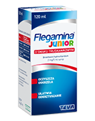 Flegamina Junior syrop o smaku truskawkowym, 120 ml