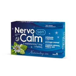 NervoCalm Sen z melatoniną i melisą, 20 tabletek