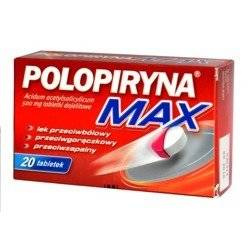 Polopiryna MAX, 20 tabletek dojelitowych