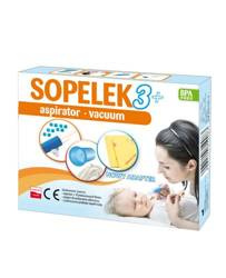 SOPELEK 3+ Vacuum, aspirator do usuwania wydzieliny z nosa, 1 sztuka