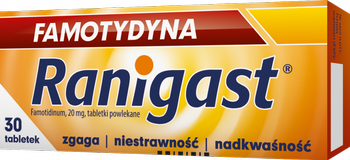 Famotydyna Ranigast, 30 tabletek