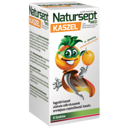 NATURSEPT MED KASZEL o smaku pomarańczowym, 6 sztuk