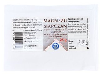Sól gorzka Magnezu siarczan 25 g