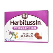 Herbitussin Tymianek i Podbiał, 12 pastylek do ssania
