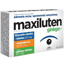 MAXILUTEN GINKGO+, 30 tabletek