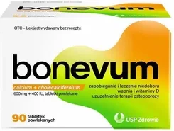 Bonevum 600mg + 400 IU 90 tabl. DATA WAŻNOŚCI: 03.2027