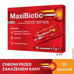 Maxibiotic maść, 10 saszetek x 1g