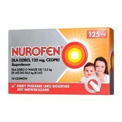 Nurofen 125 mg.x 10 czopków