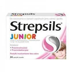 Strepsils Junior, 24 pastylki do ssania