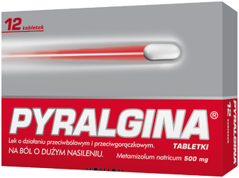 Pyralgina 500 mg, 12 tabletek