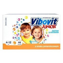 Vibovit Junior, 44 saszetki o smaku pomarańczowym