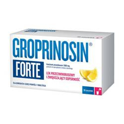 Groprinosin Forte, 1000 mg, granulat do sporządzania roztworu doustnego,1,8g, 30 saszetek DATA WAŻNOŚCI : DO KOŃCA KWIETNIA 2025!!!