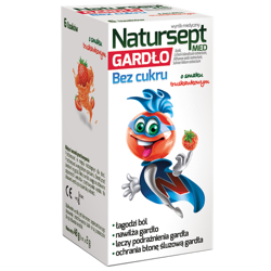 NATURSEPT MED GARDŁO bez cukru, 6 sztuk