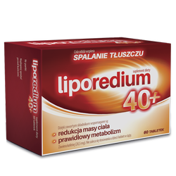 LIPOREDIUM 40+, 60 tabletek DATA WAŻNOŚCI: 31.03.2026