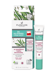 FLOS-LEK Żel do powiek i pod oczy ze świetlikiem i babką lancetowatą, 15 ml
